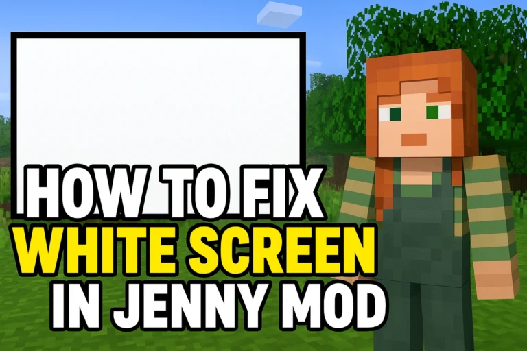 How to Fix White Screen in Jenny Mod
