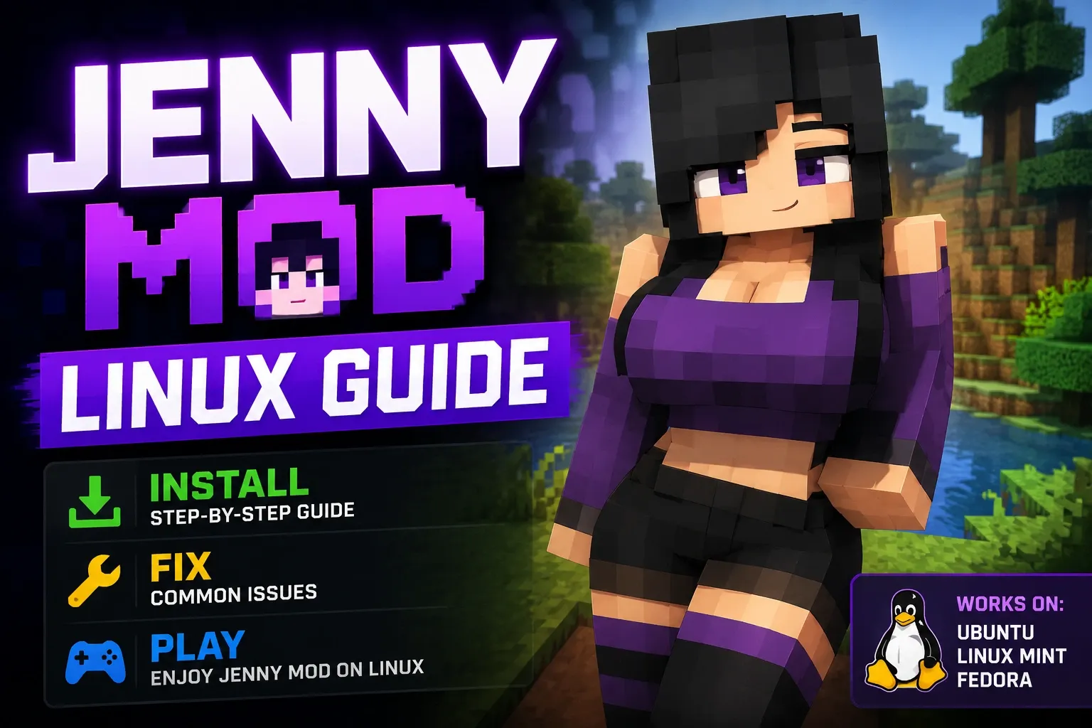 Minecraft Jenny mod Linux guide