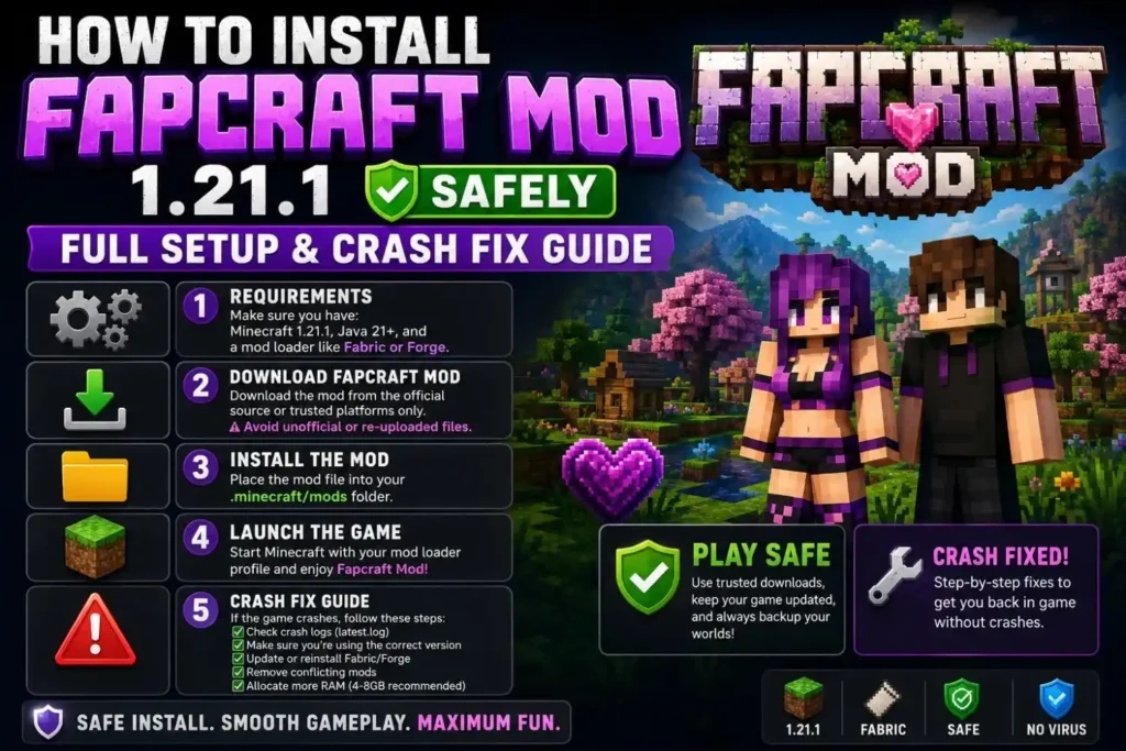 How to Install Fapcraft Mod 1.21.1 Safely: Full Setup & Crash Fix Guide 2 HowtoInstallFapcraftMod1.21.1.